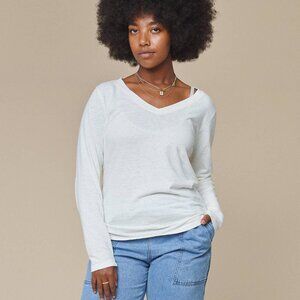 Jungmaven Finch Long Sleeve V-neck Tee